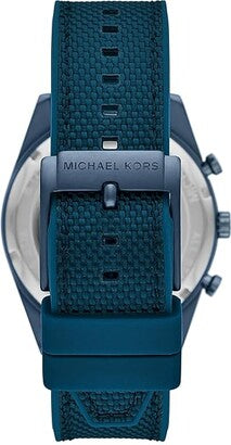 Men's Michael Kors Oversized Warren Blue-Tone  Watch | MK9142